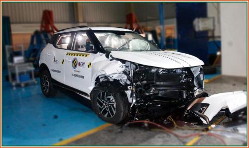 XUV 400EV_FRONTAL IMPACT_POST TEST